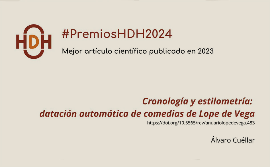 Álvaro Cuéllar, mejor artículo científico en los Premios HDH2024